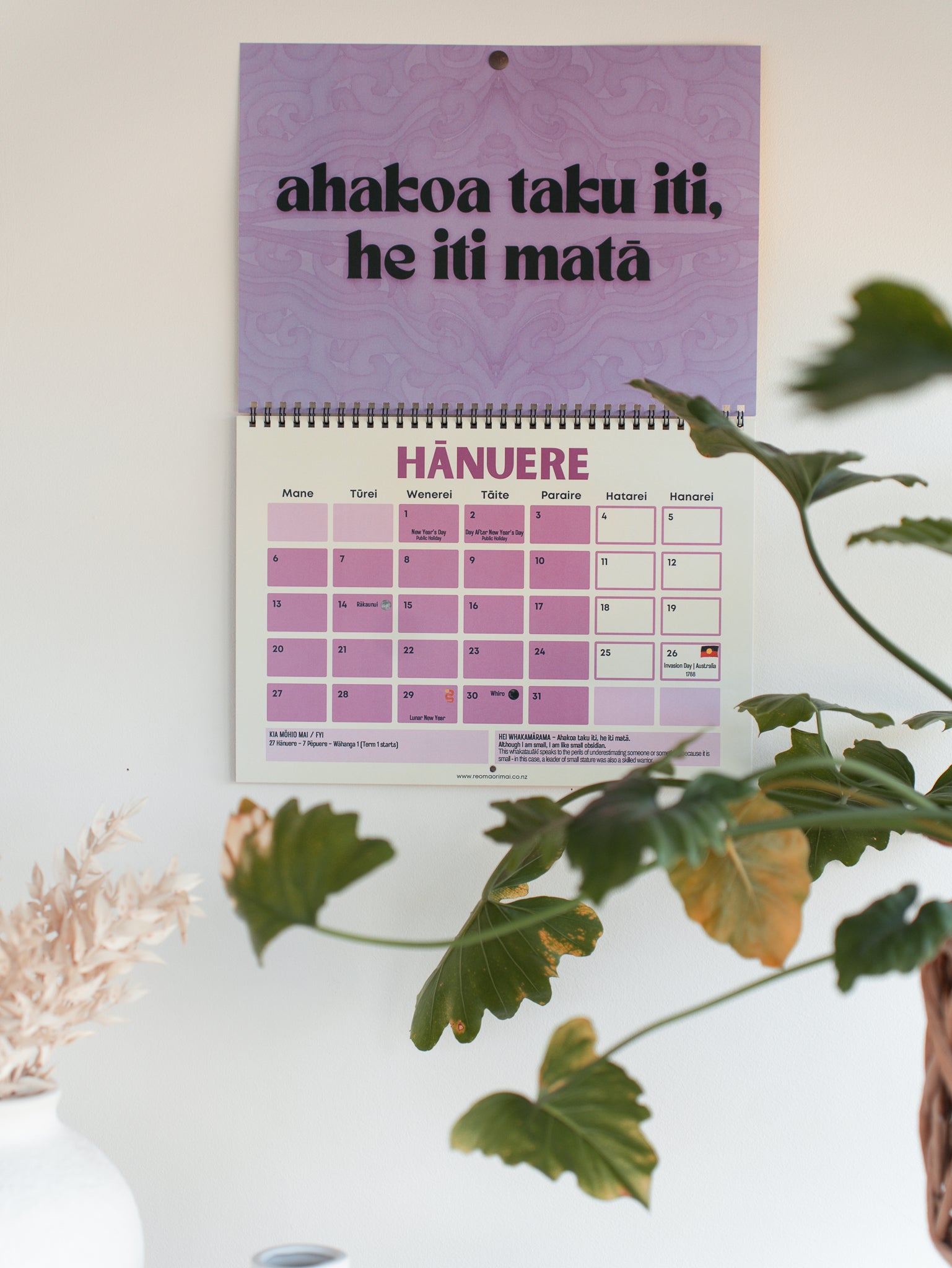 2025 Wātaka/Calendars